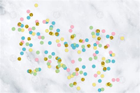 Download Confetti Party Styled Stock Desktop Mockup